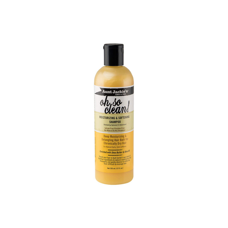 Aunt Jackie's Oh So Clean! Moisturizing & Softening Shampoo 355ml Aunt Jackie's Oh So Clean! Moisturizing & Softening Shampoo 355ml