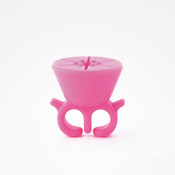 Bifull Topfinger Pink Ring Holder Enamel