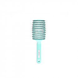 Bifull Skeleton Brush for Hair Boar Bristle and Nylon Total Brush Mint Green