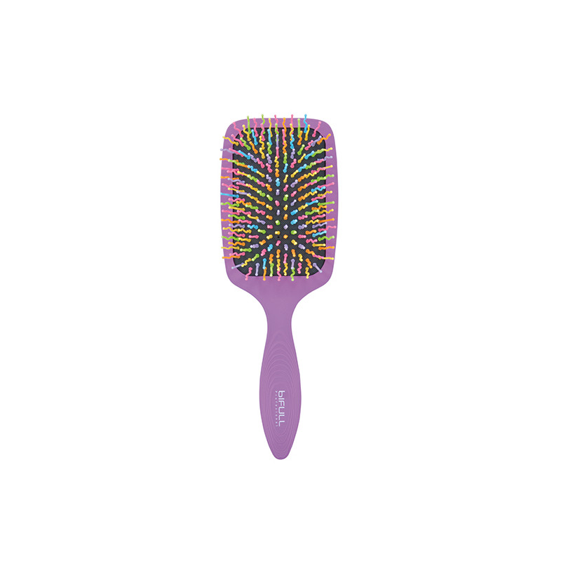 Bifull Rainbow Purple Paddle Brush Bifull Rainbow Purple Paddle Brush