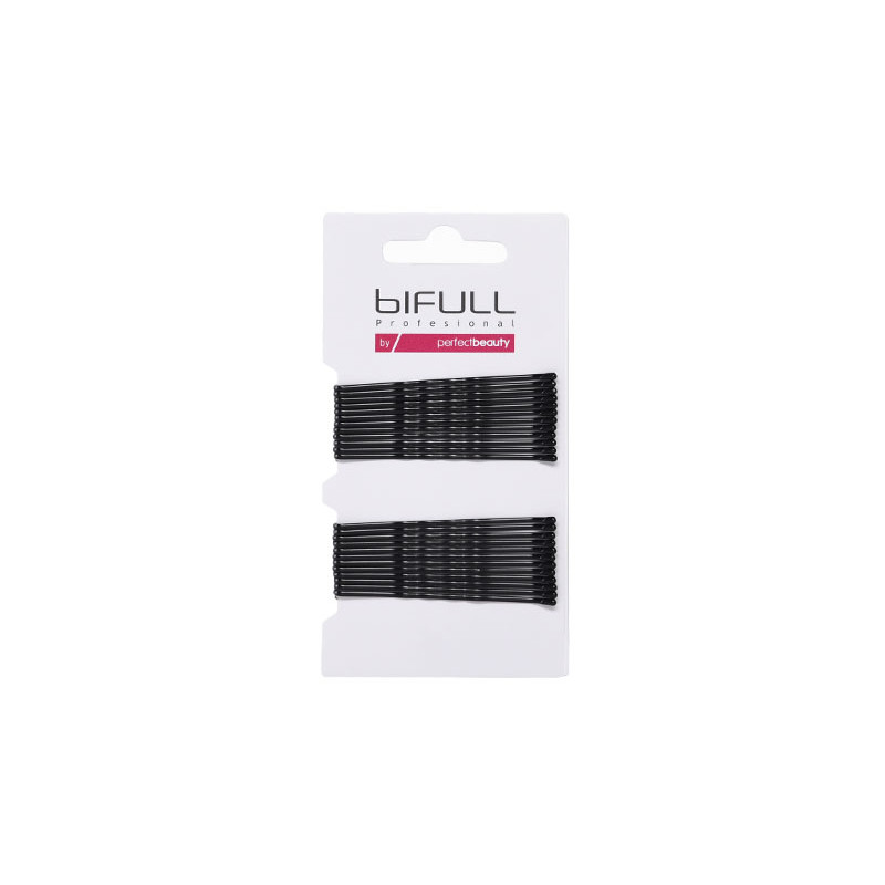 Bifull Wavy Clip 59mm Black Cardboard 24 Units