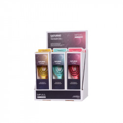 Bifull Exhibitor Oval Brush Saturn (PACK 12 Units Pink, Turquoise, Yellow)