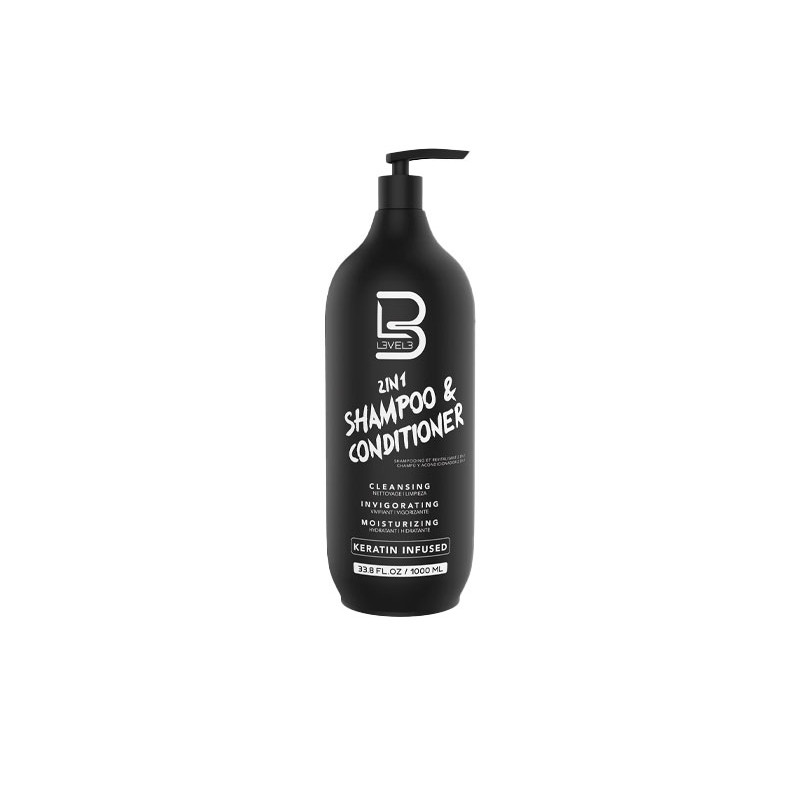 L3vel3 2 in 1 Shampoo and Conditioner with Keratin (1000ml) L3vel3 2 in 1 Shampoo and Conditioner with Keratin (1000ml)