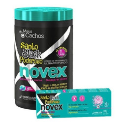Embellish Novex Pack Mask 400g + Refill 80g Santo Black Powerful