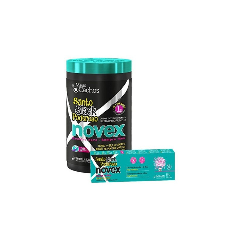 Embellish Novex Pack Mask 400g + Refill 80g Santo Black Powerful