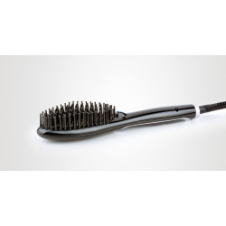 Perfect Beauty Steam Brush Flat Iron White