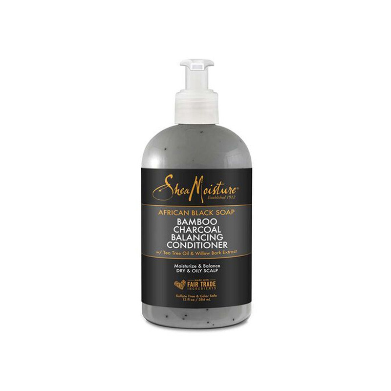 Shea Moisture African Black Soap Bamboo Charcoal Balancing Conditioner (384ml) Shea Moisture African Black Soap Bamboo Charcoal Balancing Conditioner (384ml)
