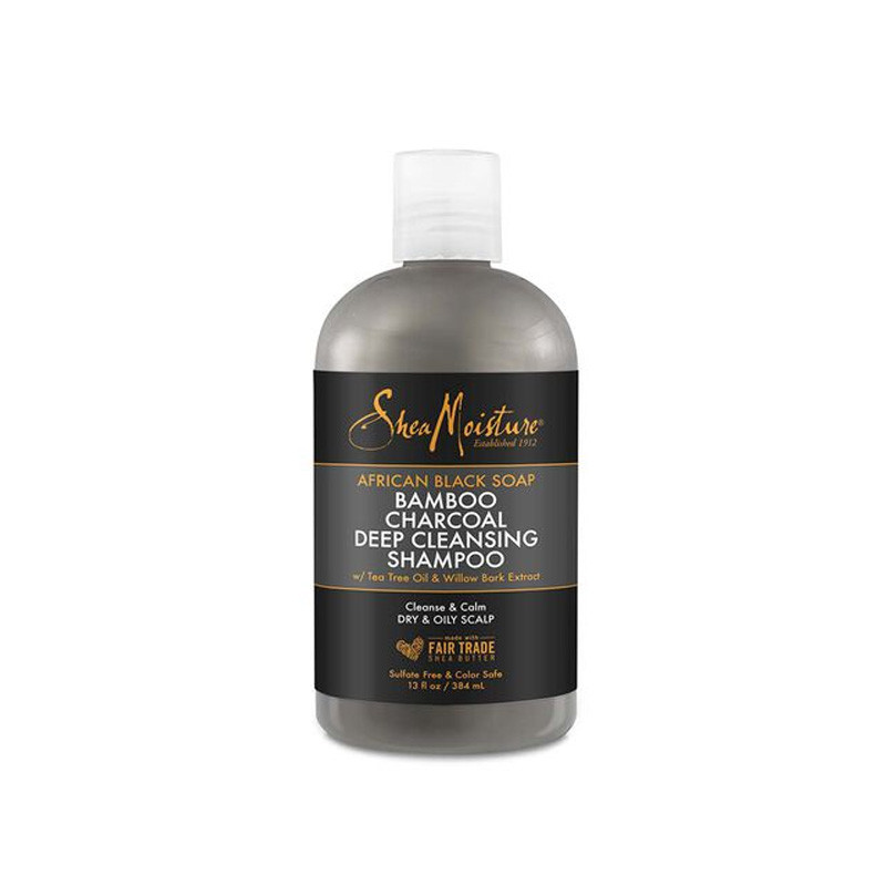 Shea Moisture African Black Soap Bamboo Charcoal Deep Cleansing Shampoo (384ml) Shea Moisture African Black Soap Bamboo Charcoal Deep Cleansing Shampoo (384ml)