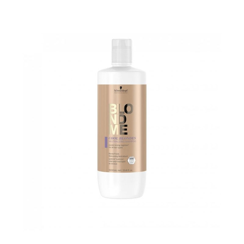 Schwarzkopf Blondme Cool Blondes Neutralizing Shampoo (1000ml) Schwarzkopf Blondme Cool Blondes Neutralizing Shampoo (1000ml)