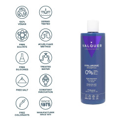 Valquer Hyaluronic Shampoo 0% (400ml)