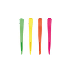 Wad Professional Hair Clip Set Yellow, Pink, Green, Orange 4pcs/Box
