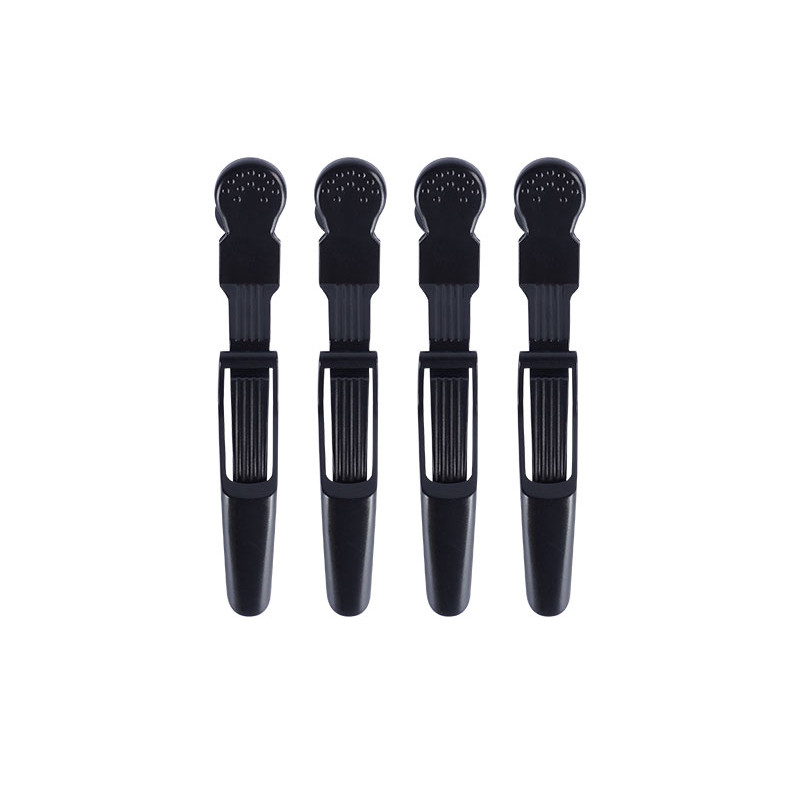 Wad Professional Hair Clip Set- Big Size Black 4pcs/Box