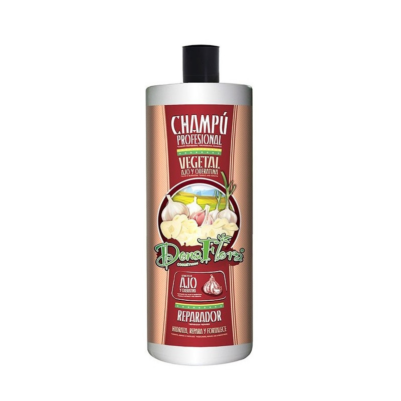 Dona Flora Garlic and Keratin Repairing Shampoo (1000ml)