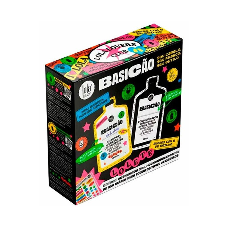 Lola from Rio Kit Basicão (Moisturizing SHAMPOO (250ml) + Conditioner (250gr)