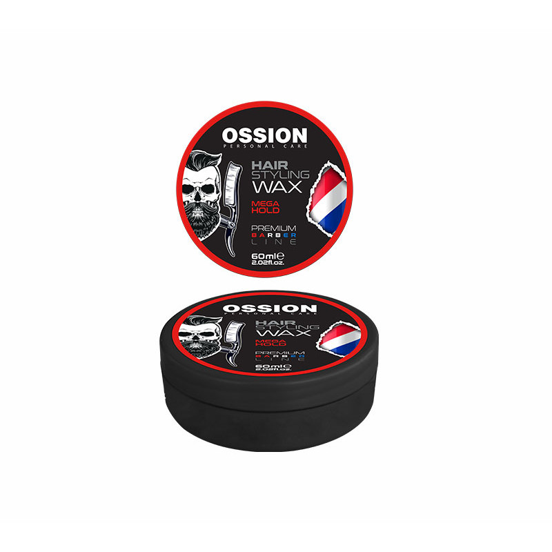 Ossion Hair Styling Wax Mega Hold Red (60ml)