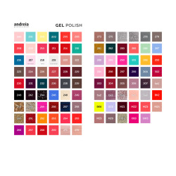 Andreia Gel Polish Color Chart
