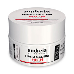 Andreia Hard Gel High Viscosity Glitter Soft White (22grs)