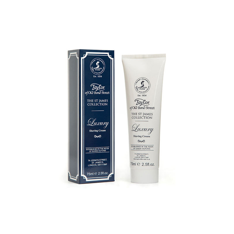 Taylor of Old Bond Street St James Collection Luxury Shaving Cream Tube (75ml)