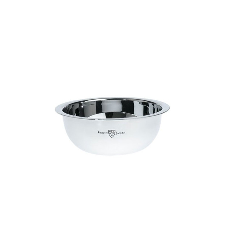 Edwin Jagger Polished Stainless Steel Shaving Bowl