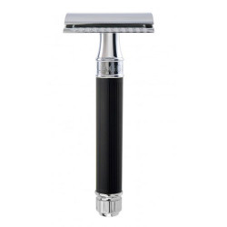 Edwin Jagger Safety Razor Black Rubber Coated