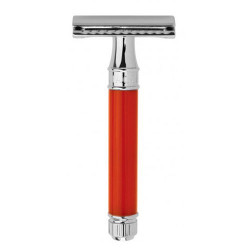 Edwin Jagger Double Edge Safety Razor DE81 Red Chrome