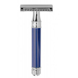 Edwin Jagger Double Edge Safety Razor Blue Chrome