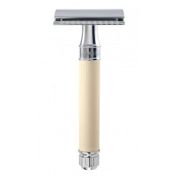 Edwin Jagger Safety Razor Ivory Rubber Coated