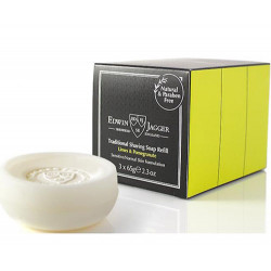 Edwin Jagger Lime and Pomegranate Traditional Shaving Soap Re-fill (3x65gr)