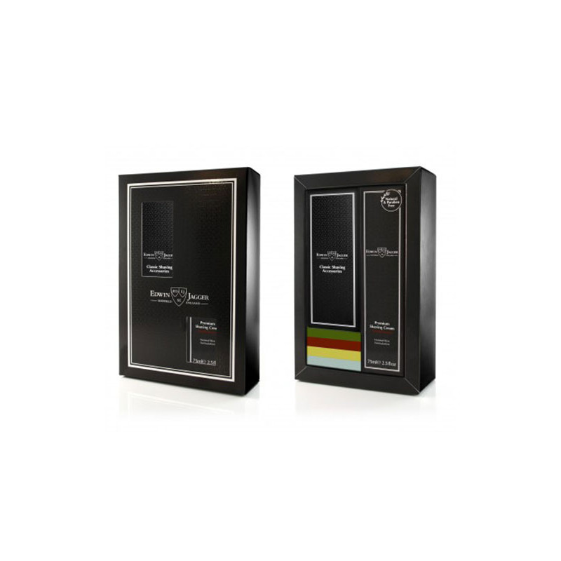Edwin Jagger Gift Set Safety Razor & Shaving Cream Sandalwood 75ml Edwin Jagger Gift Set Safety Razor & Shaving Cream Sandalwood 75ml