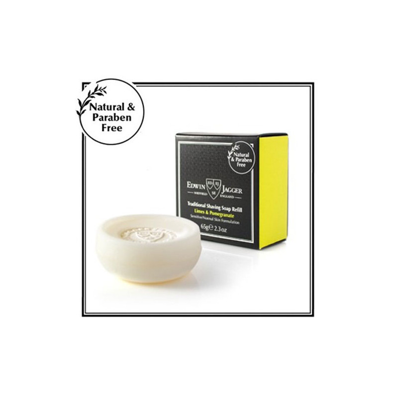 Edwin Jagger Natural Limes & Pomegranates Shaving Soap Refill (65gr) Edwin Jagger Natural Limes & Pomegranates Shaving Soap Refill (65gr)