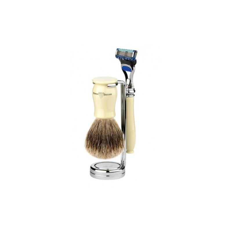 Edwin Jagger Shaving Set Fusion® Razor, Brush & Stand