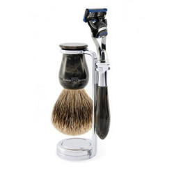 Edwin Jagger Shaving Set Fusion® Razor, Brush & Marble Stand
