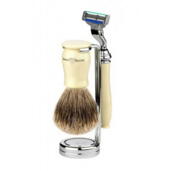Edwin Jagger Shave Set Mach 3® Razor, Brush & Stand Ivory