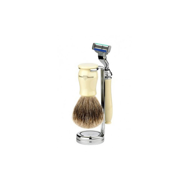 Edwin Jagger Shave Set Mach 3® Razor, Brush & Stand Ivory Edwin Jagger Shave Set Mach 3® Razor, Brush & Stand Ivory