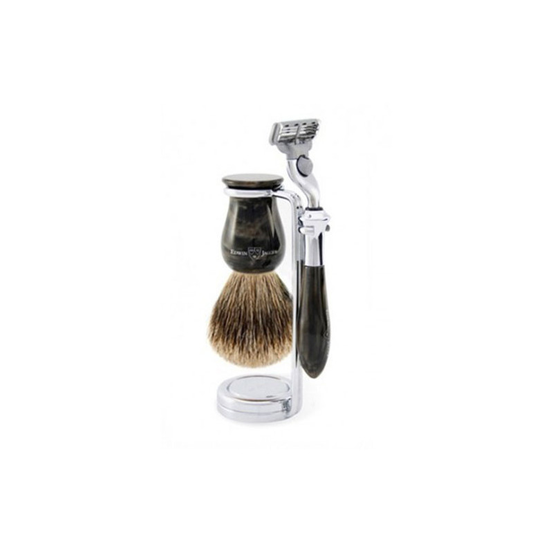 Edwin Jagger Shave Set Mach 3® Razor, Brush & Marble Stand