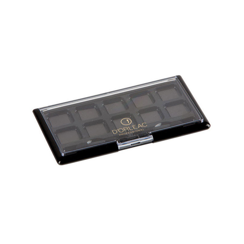 D'Orleac Empty Palette for 10 Eye Shadows