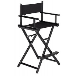 D'Orleac Black Make-up Chair with Cover