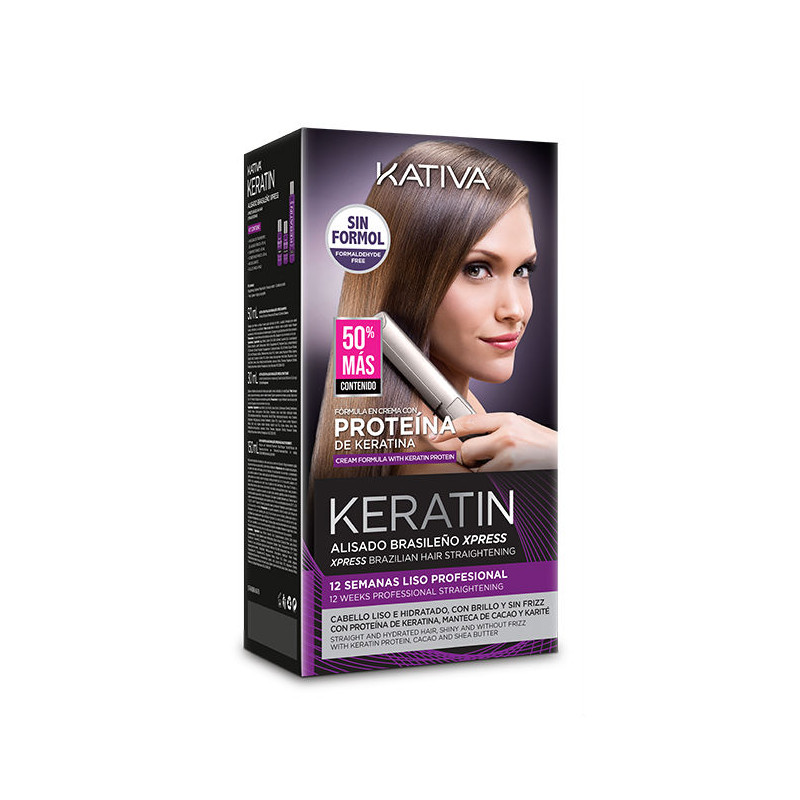 Kativa Xpress Kit Keratin Brazilian Straightening (alisado brasileño)