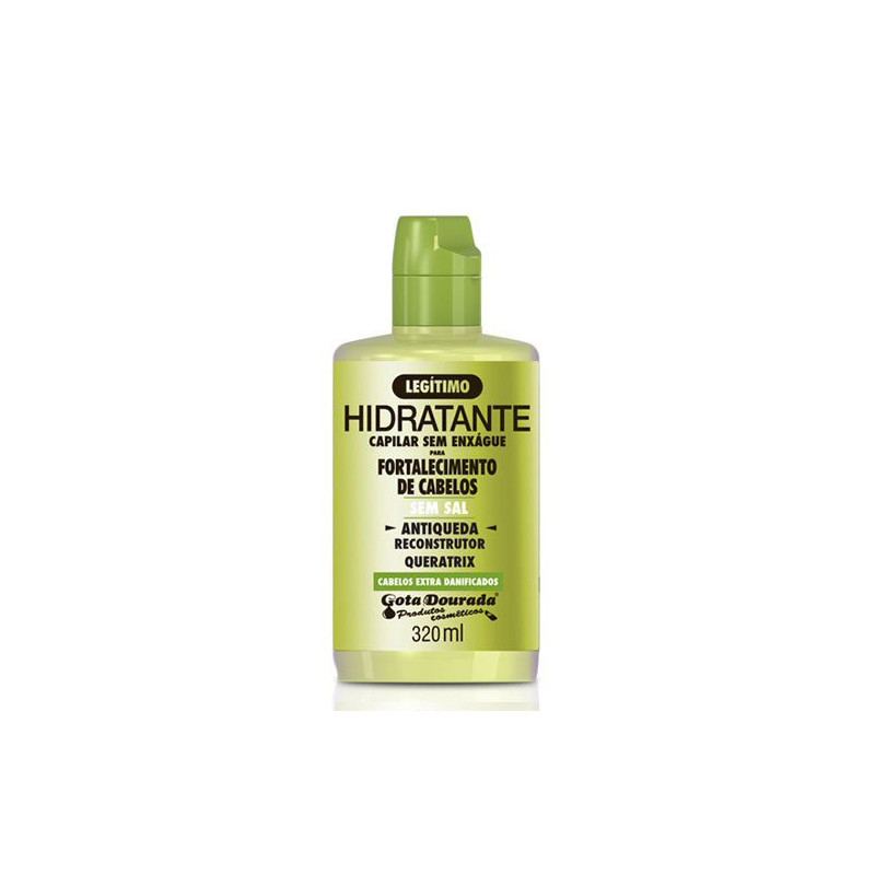 Gota Dourada Queratrix Leave-in Cream Anti-Loss Salt-Free (320ml) Gota Dourada Queratrix Leave-in Cream Anti-Loss Salt-Free (320ml)