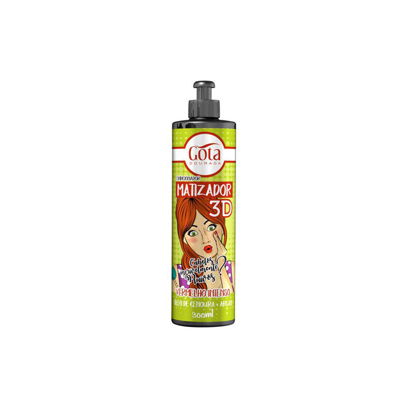 Gota Dourada Matting 3D Intense Red (300ml) Gota Dourada Matting 3D Intense Red (300ml)