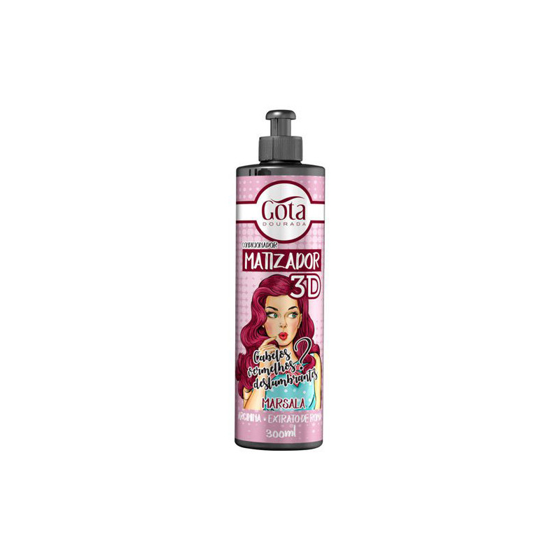 Gota Dourada Matting 3D Marsala (300ml) Gota Dourada Matting 3D Marsala (300ml)