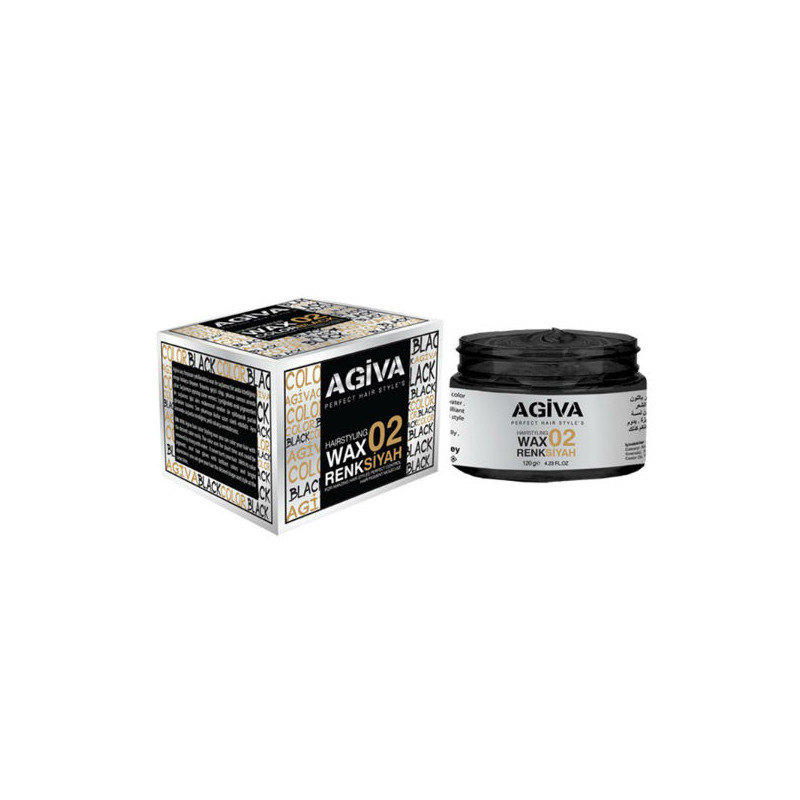 Agiva Hair Pigment Wax 02 Black (120g) Agiva Hair Pigment Wax 02 Black (120g)