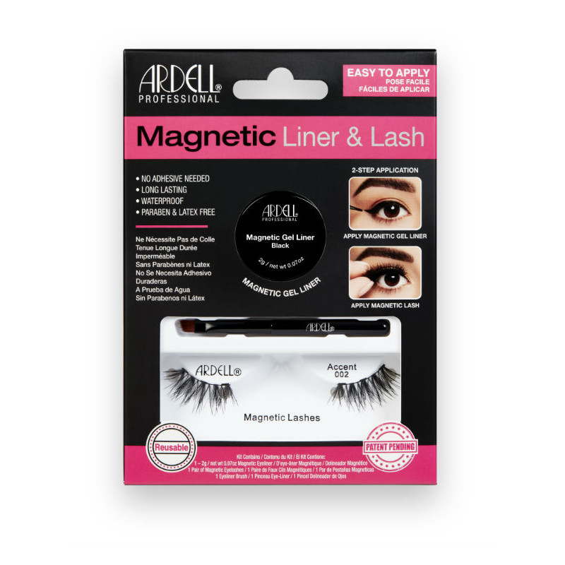 Ardell Kit Pestañas Magnetica y Liner Accent 002 Ardell Kit Pestañas Magnetica y Liner Accent 002
