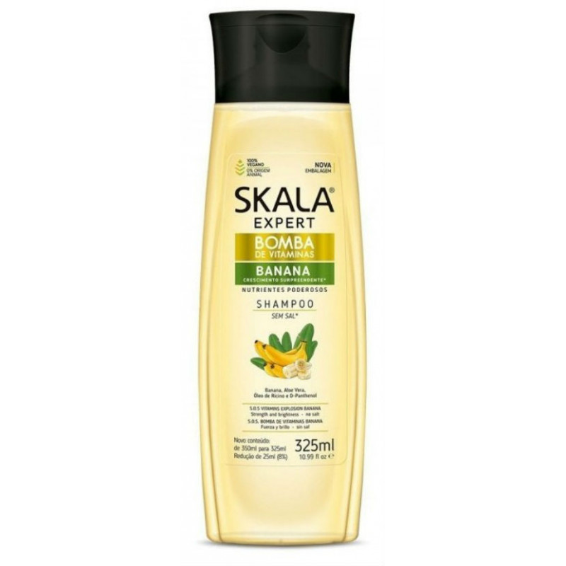 Skala Bomb Vitamins Banana Shampoo (325ml) Skala Bomb Vitamins Banana Shampoo (325ml)
