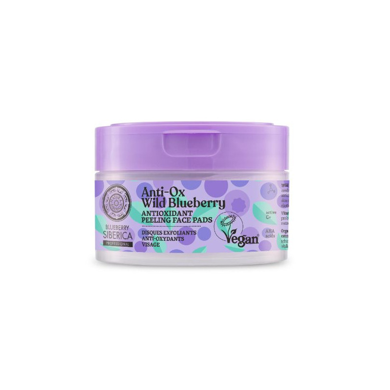 Natura Siberica Blueberry Antioxidant Peeling Face Pads (20Uds) Natura Siberica Blueberry Antioxidant Peeling Face Pads (20Uds)