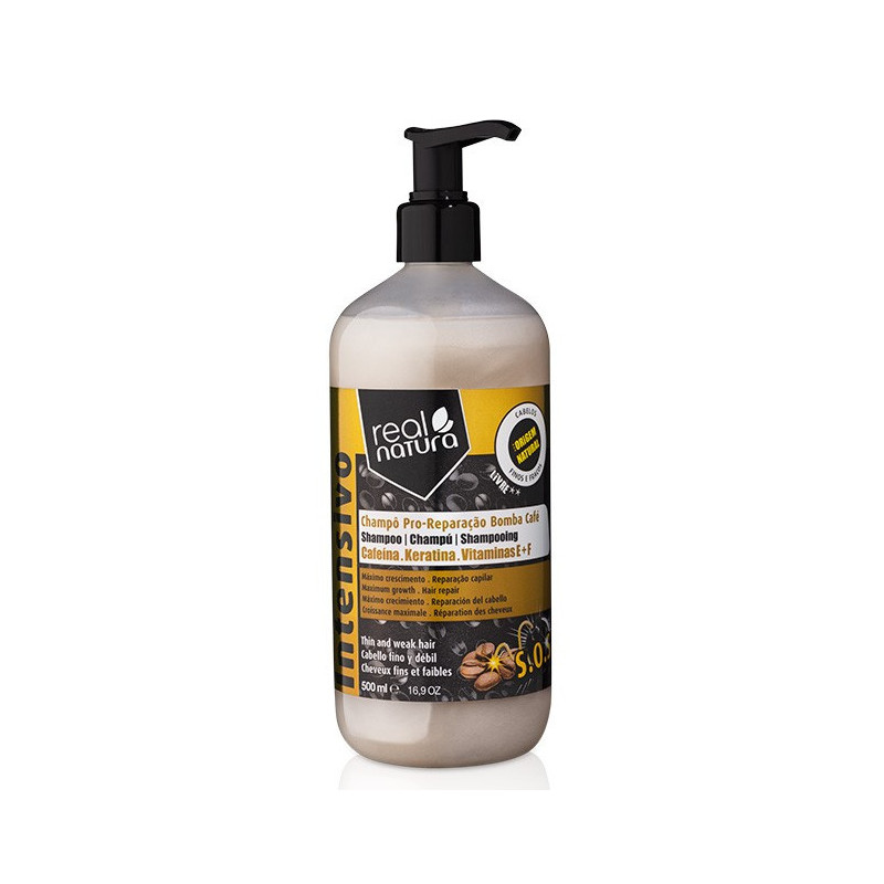 Real Natura Pro-Cor Reparaçao Bomba Café Salt-Free Shampoo (500ml) Real Natura Pro-Cor Reparaçao Bomba Café Salt-Free Shampoo (500ml)