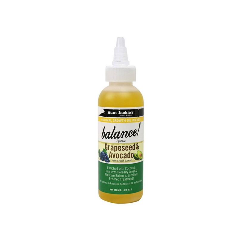 Aunt Jackie's Naturals Oils Balance Grapeseed & Avocado (118ml) Aunt Jackie's Naturals Oils Balance Grapeseed & Avocado (118ml)