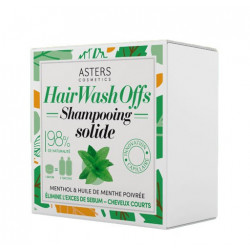 Asters Cosmetics Solid Shampoo Menthol and Peppermint Essential Oil  (100gr)