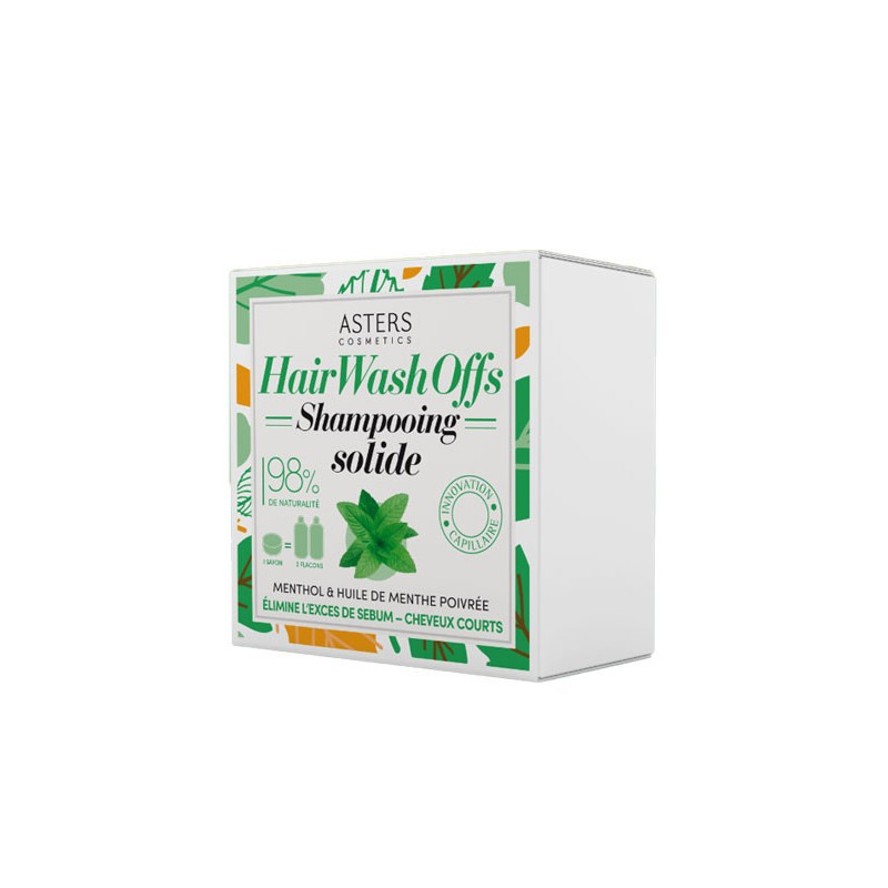 Asters Cosmetics Solid Shampoo Menthol and Peppermint Essential Oil (100gr) Asters Cosmetics Solid Shampoo Menthol and Peppermint Essential Oil (100gr)