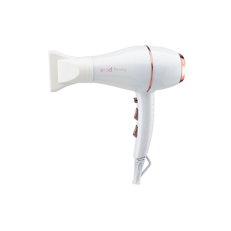 Wad Professional Beauty Hair Dryer Flowy White Wad Professional Beauty Hair Dryer Flowy White